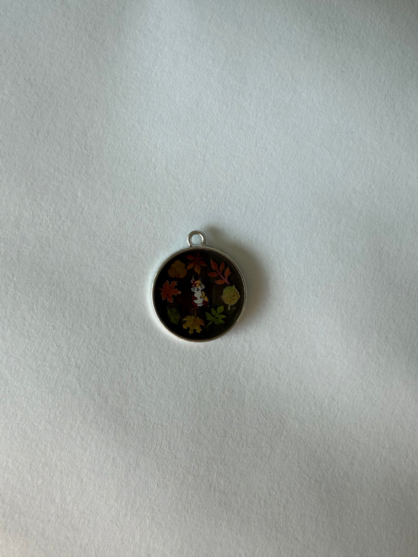 Autumn squirrel tag