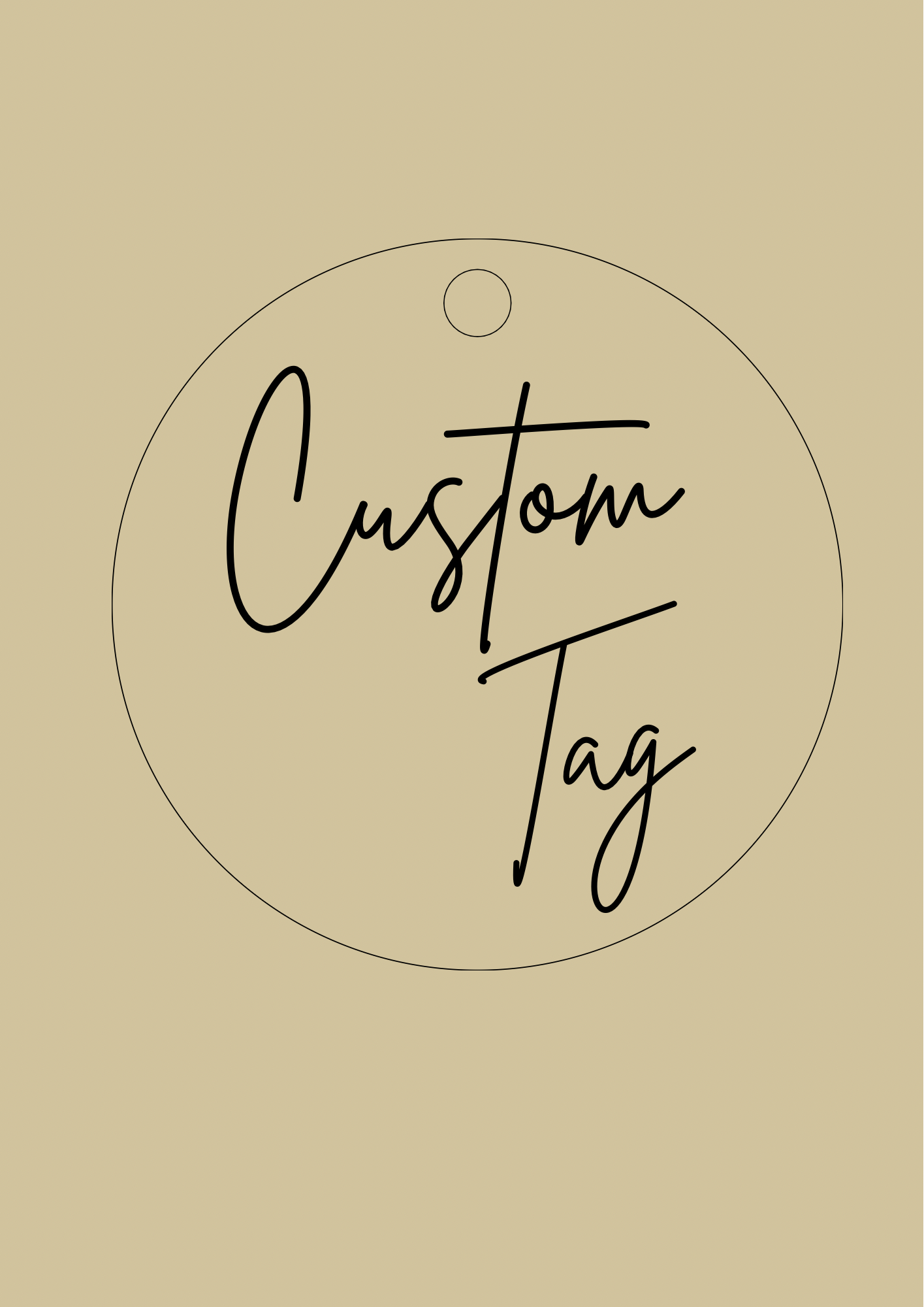 Custom round tag